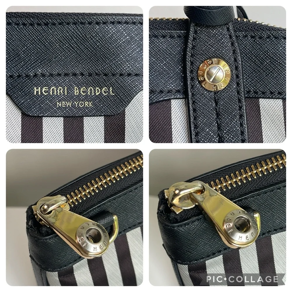 HENRI BENDEL Centennial Stripe Satchel Bag